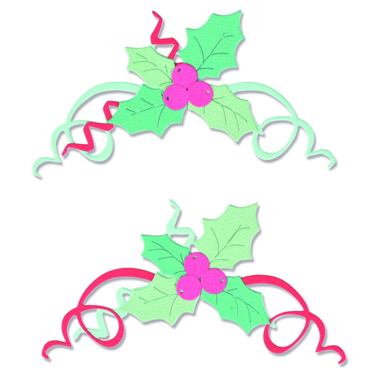 Sizzix • thinlits die set boughs of holly