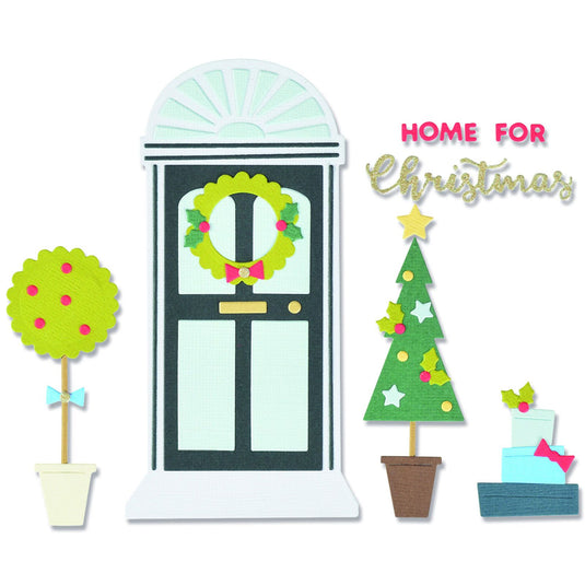 Sizzix • thinlits die set home for christmas