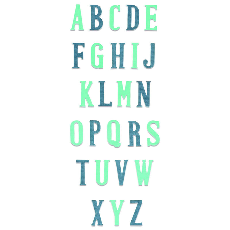 Afbeelding laden in galerijviewer, Sizzix • bigz xl alphabet die nostalgic
