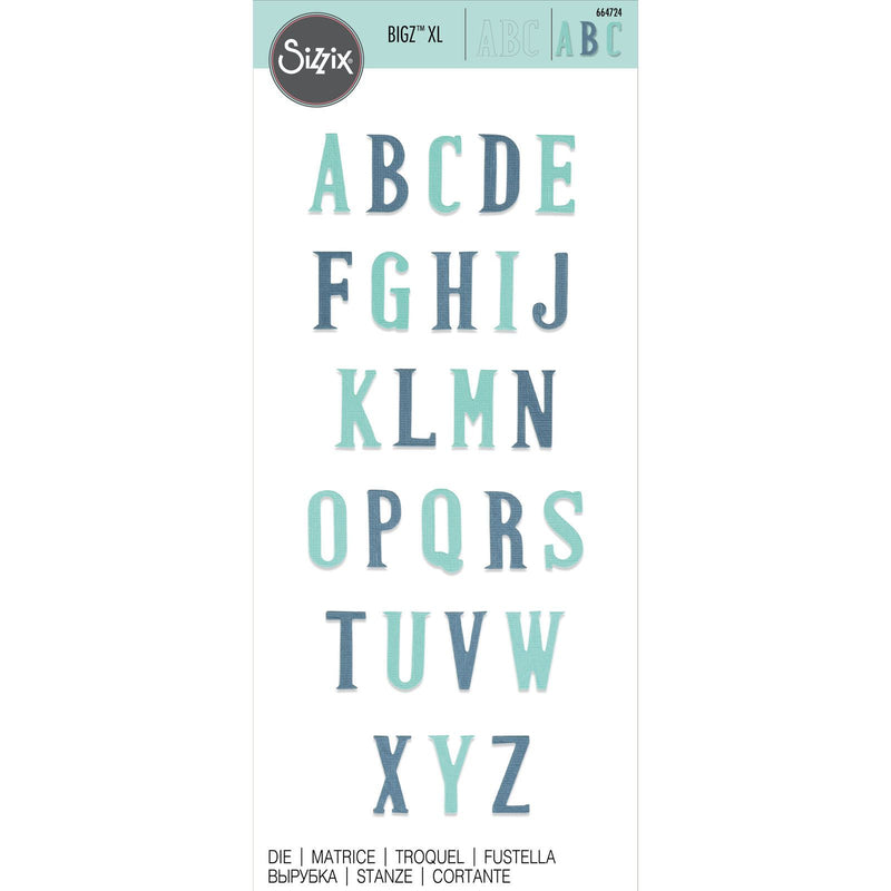 Afbeelding laden in galerijviewer, Sizzix • bigz xl alphabet die nostalgic
