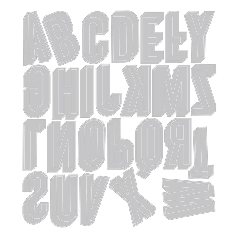 Afbeelding laden in galerijviewer, Sizzix • tim holtz thinlits die set alphanumeric shadow upper 26pcs

