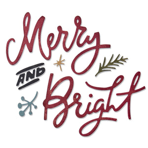 Sizzix • thinlits die set 6pcs merry bright by tim holtz