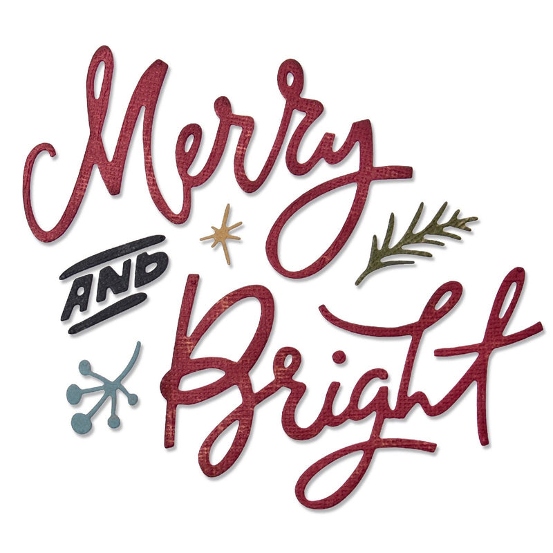Afbeelding laden in galerijviewer, Sizzix • thinlits die set 6pcs merry bright by tim holtz
