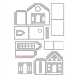 Sizzix • tim holtz thinlits die set paper village 16pcs