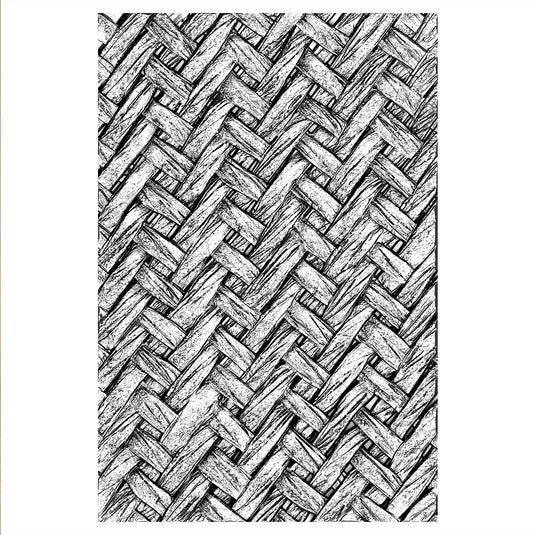 Sizzix • tim holtz 3-d texture fades embossing folder intertwined