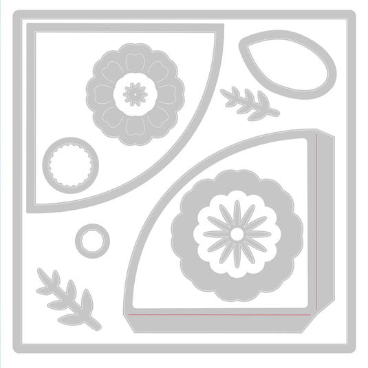 Sizzix • thinlits die folio page pocket flowers