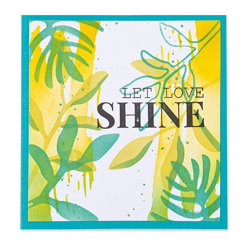 Afbeelding laden in galerijviewer, Sizzix • layered stencils watercolor leaves 4stuks
