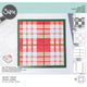 Sizzix • layered stencils tartan 4stuks