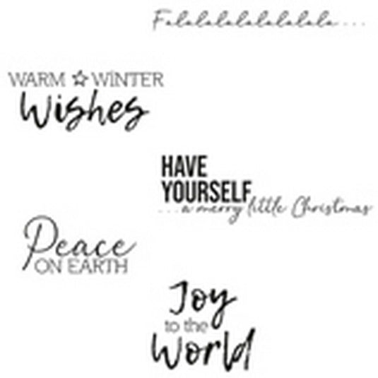 Sizzix • clear stamps festive sentiments