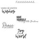 Sizzix • clear stamps festive sentiments #1