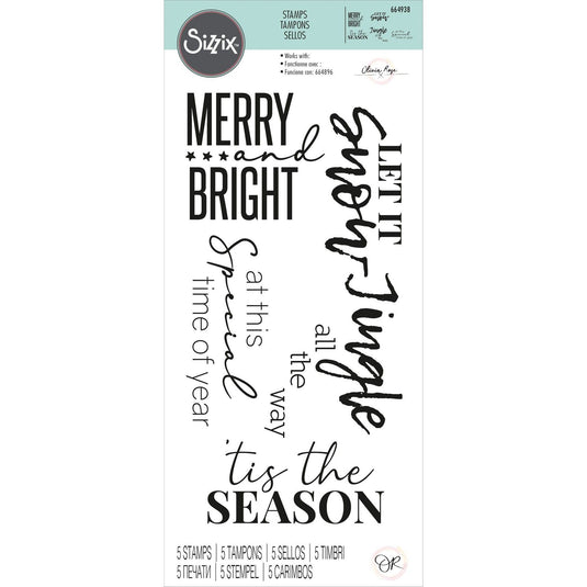 Sizzix • clear stamps festive sentiments