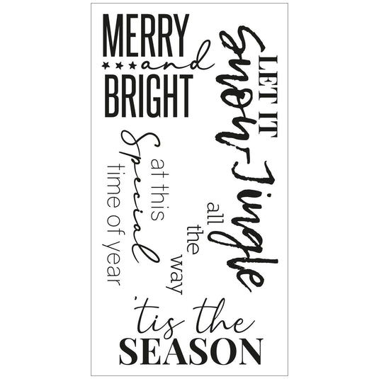 Sizzix • clear stamps festive sentiments