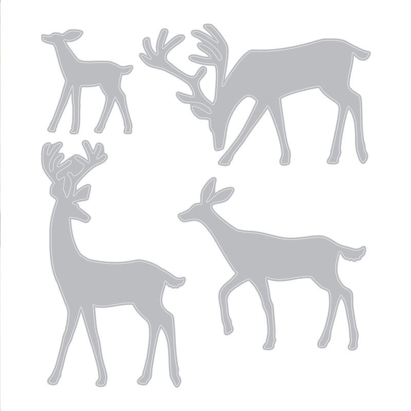 Afbeelding laden in galerijviewer, Sizzix • tim holtz thinlits die set darling deer 4pcs
