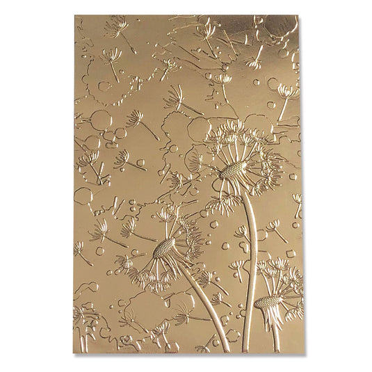 Sizzix • essentials 3d textured impressions embossing folder dandelion wish