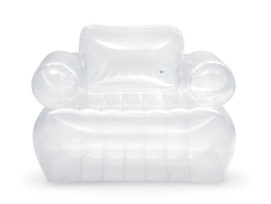 Intex Opblaasbare fauteuil transparant