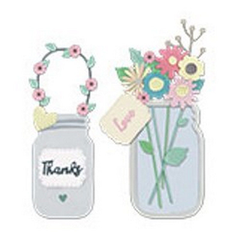 Afbeelding laden in galerijviewer, Sizzix • thinlits die set jar of flowers
