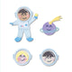 Sizzix • thinlits die set astronaut