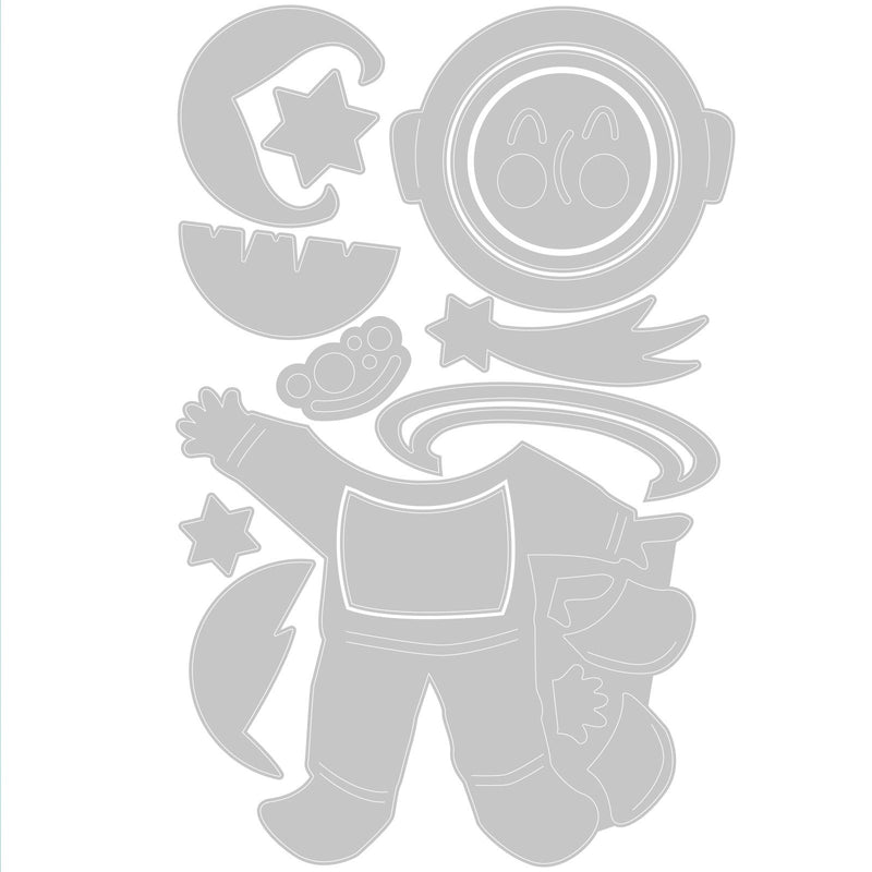 Afbeelding laden in galerijviewer, Sizzix • thinlits die set astronaut
