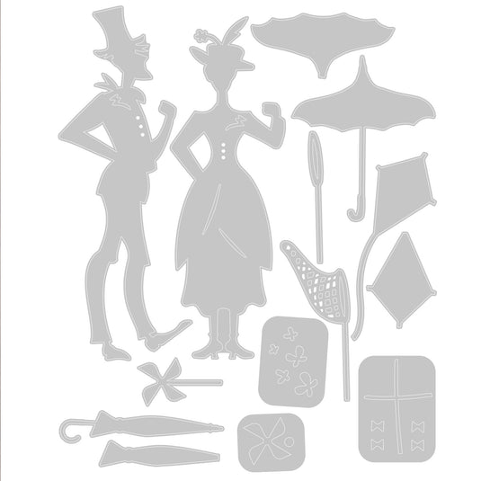 Sizzix • tim holtz thinlits die set the park 14pcs