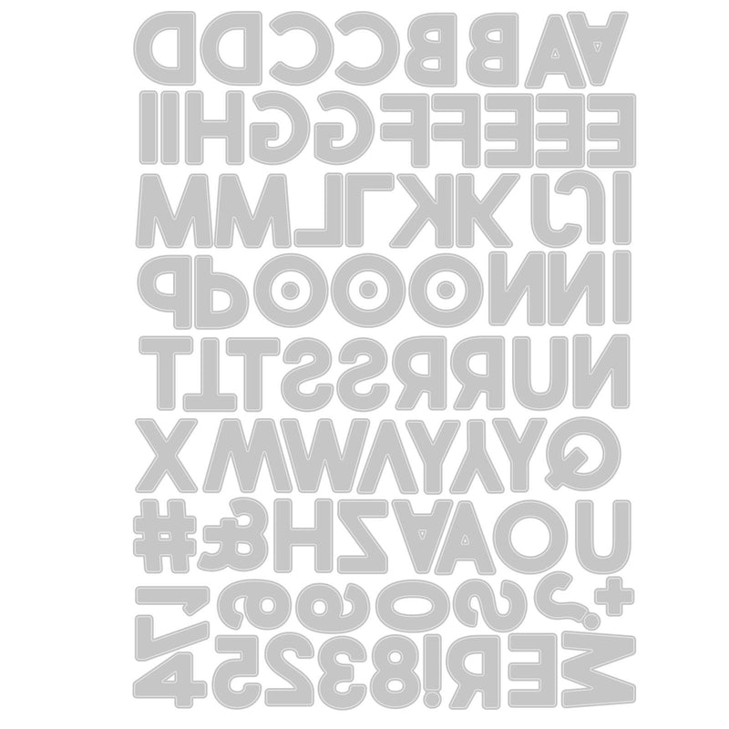 Afbeelding laden in galerijviewer, Sizzix • tim holtz thinlits die set alphanumeric bold 80pcs
