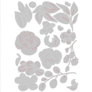 Sizzix • tim holtz thinlits die set bloom colorize 17pcs