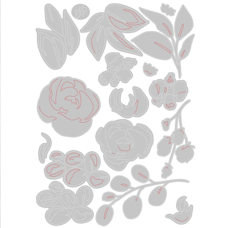 Afbeelding laden in galerijviewer, Sizzix • tim holtz thinlits die set bloom colorize 17pcs
