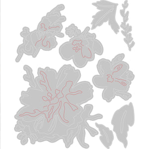 Sizzix • tim holtz thinlits die set brushstroke flowers #2 8pcs