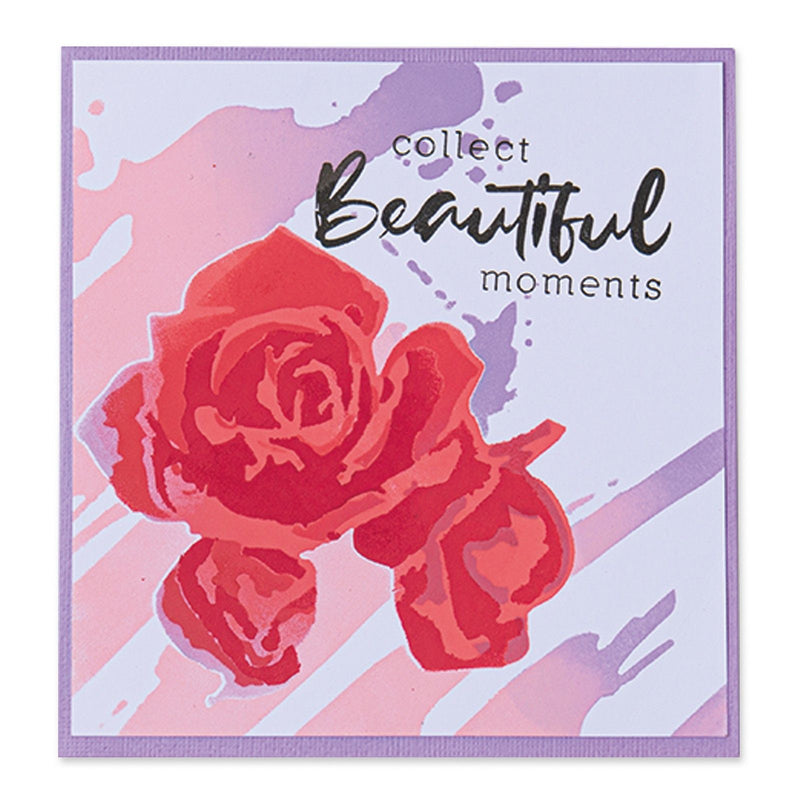 Afbeelding laden in galerijviewer, Sizzix • layered stencils watercolor roses 4stuks

