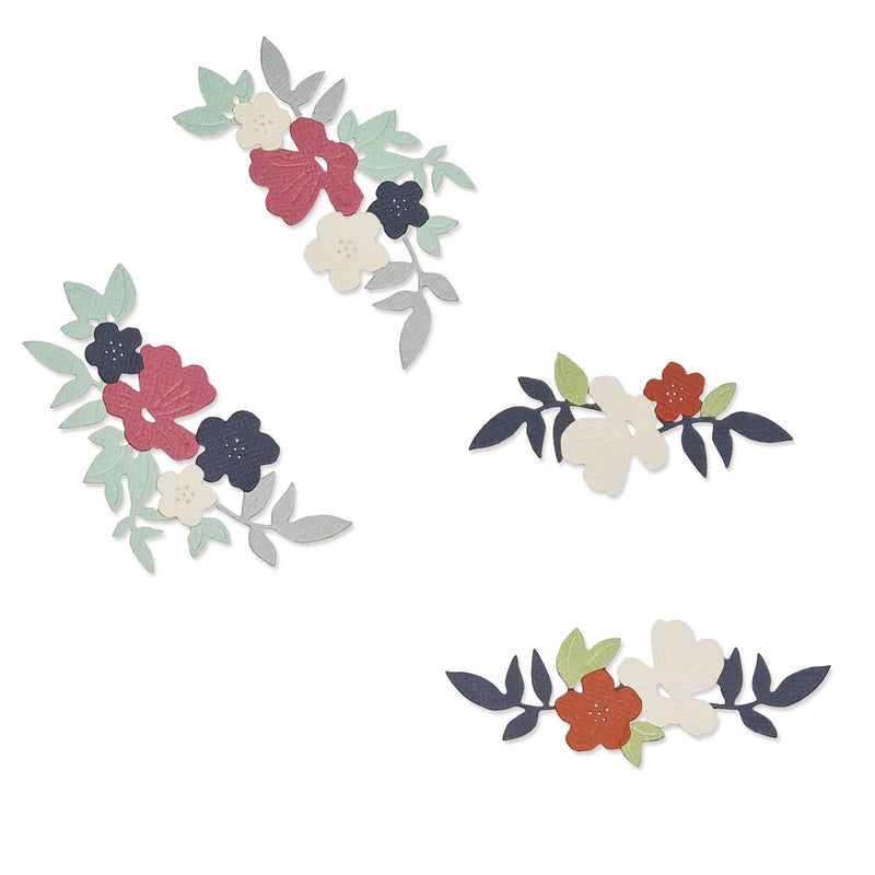 Afbeelding laden in galerijviewer, Sizzix • thinlits die set wild blossom corners by lisa jones
