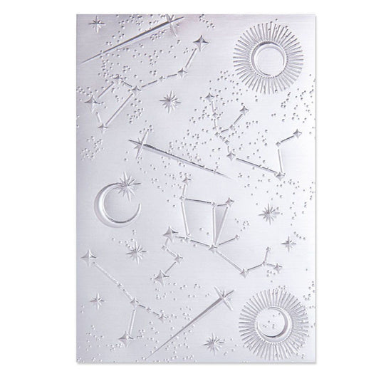 Sizzix • 3-d textured impressions embossing folder starscape