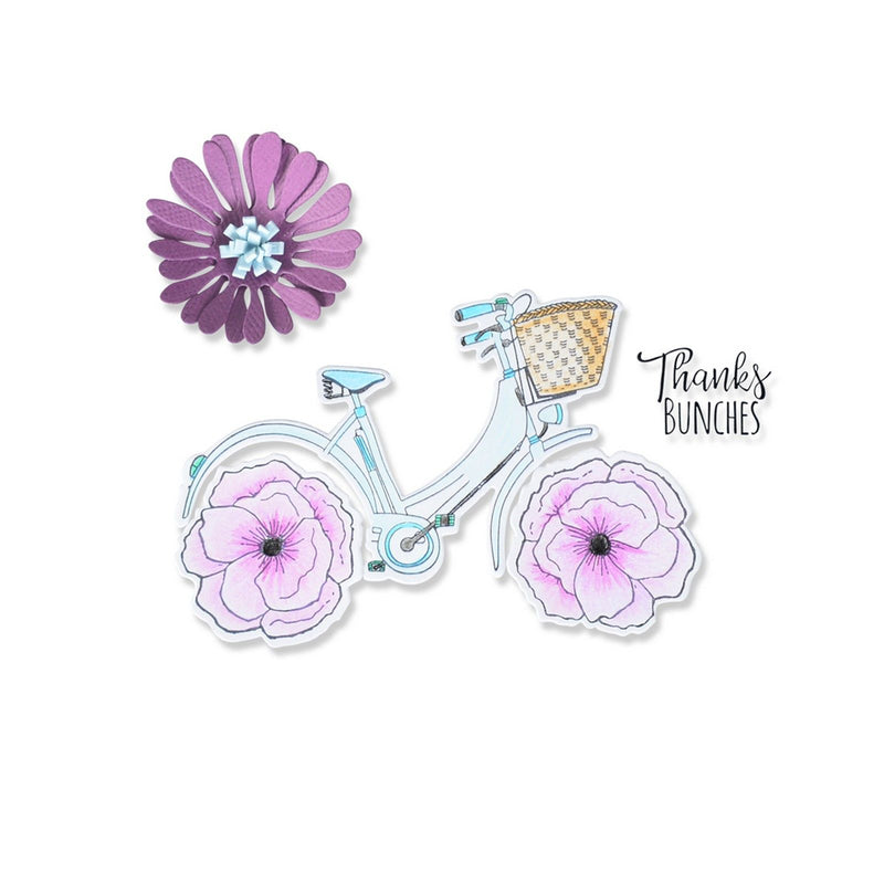 Afbeelding laden in galerijviewer, Sizzix • framelits die set thankful bicycle

