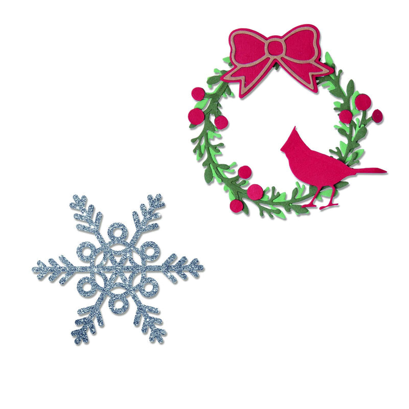 Afbeelding laden in galerijviewer, Sizzix • thinlits die set wreath snowflake
