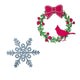 Sizzix • thinlits die set wreath snowflake