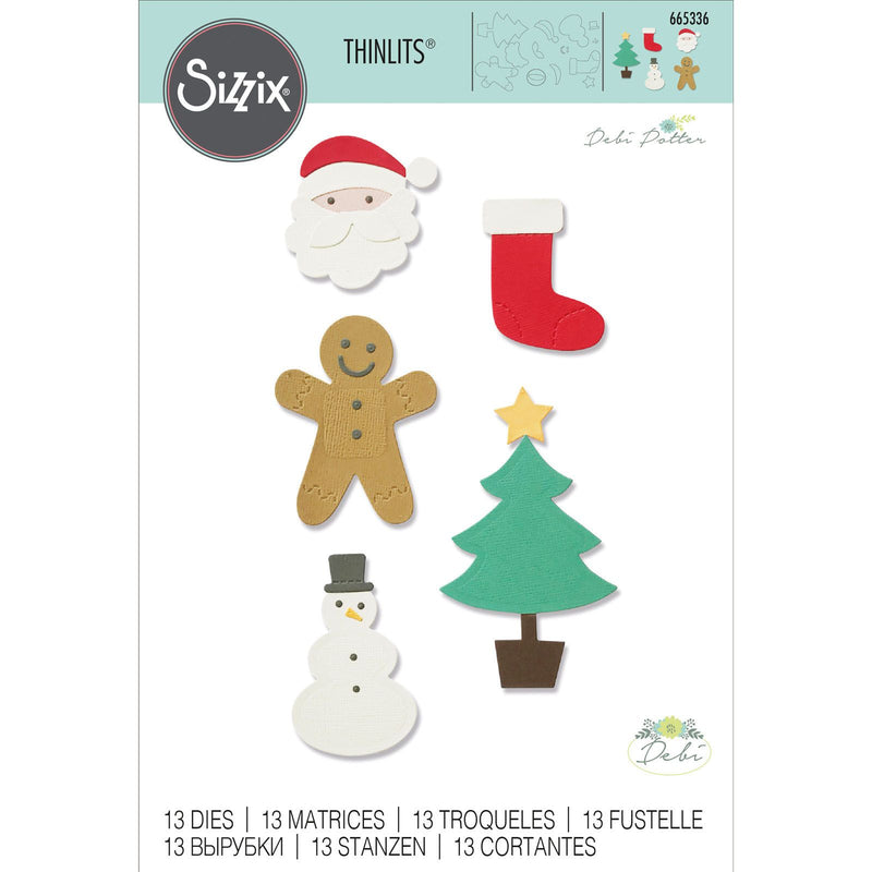 Afbeelding laden in galerijviewer, Sizzix • thinlits die set basic christmas shapes
