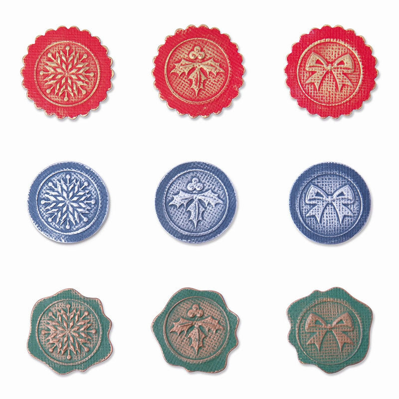Afbeelding laden in galerijviewer, Sizzix • switchlits embossing folder seasonal seals

