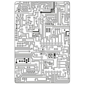Sizzix • tim holtz multi-level texture fades embossing folder circuit