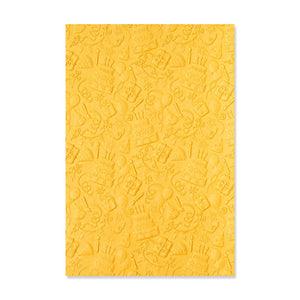 Sizzix • 3-d textured impressions embossing folder celebrate