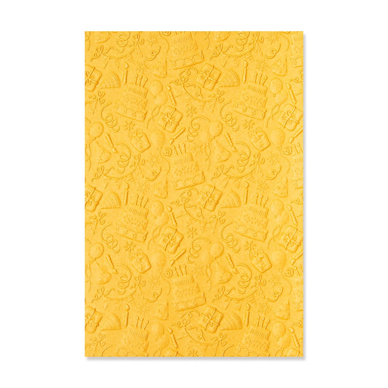 Afbeelding laden in galerijviewer, Sizzix • 3-d textured impressions embossing folder celebrate
