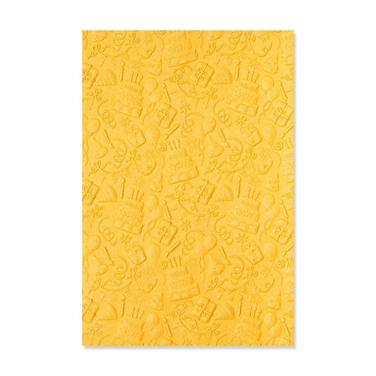 Sizzix • 3-d textured impressions embossing folder celebrate