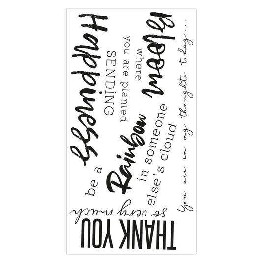 Sizzix • clear stamps sunnyside sentiments