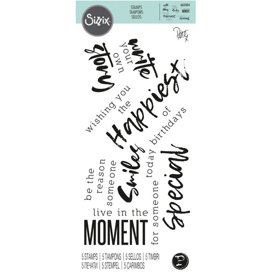 Sizzix • clear stamps sunnyside sentiments