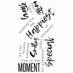 Sizzix • clear stamps sunnyside sentiments #2