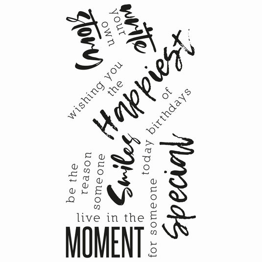 Sizzix • clear stamps sunnyside sentiments