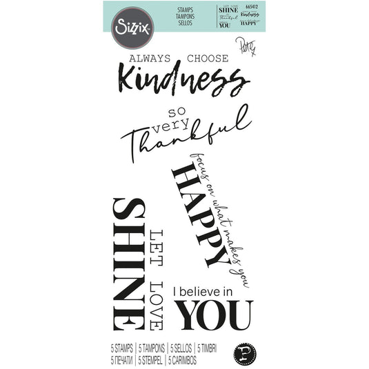Sizzix • clear stamps sunnyside sentiments