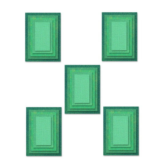 Sizzix • tim holtz thinlits die set stacked tiles rectangles 25pcs