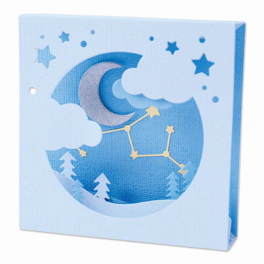 Sizzix • thinlits snijmal celestial box card