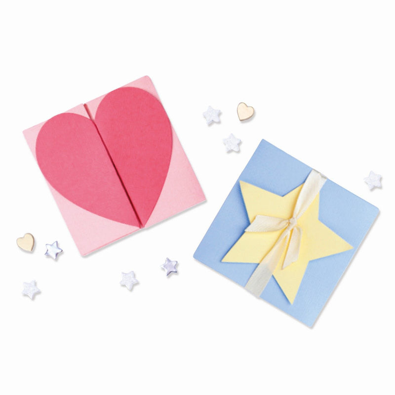 Afbeelding laden in galerijviewer, Sizzix • thinlits snijmal heart star card box
