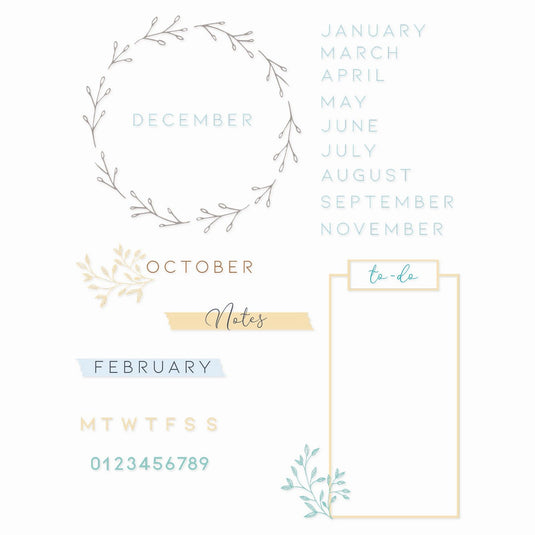 Sizzix • clear stempels journal stamps