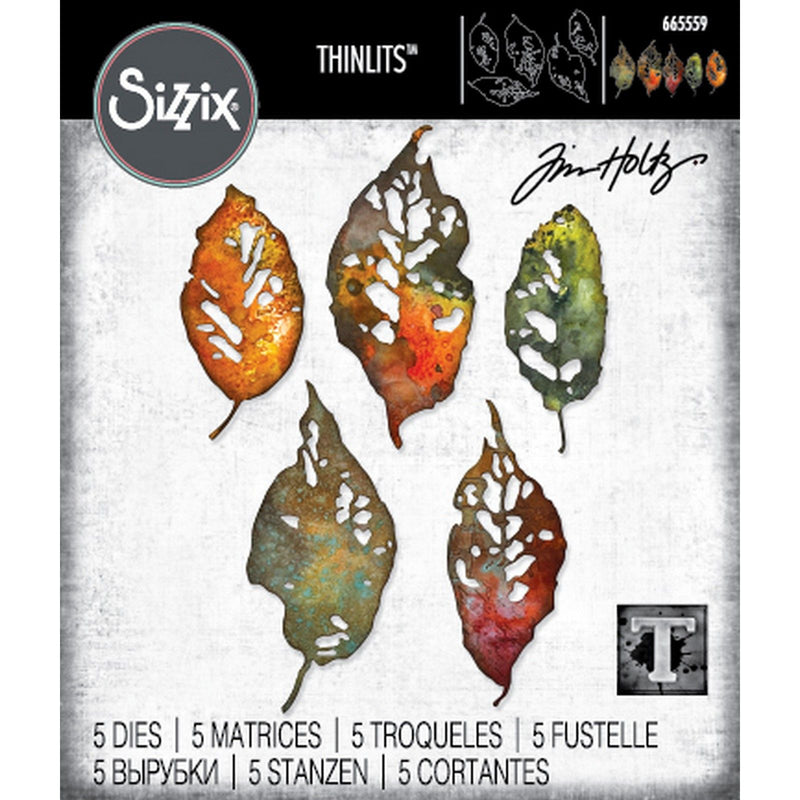 Afbeelding laden in galerijviewer, Sizzix • die set 5pcs leaf fragments by tim holtz
