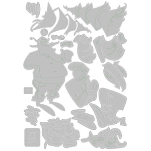 Sizzix • tim holtz thinlits die set woodland santa colorize 18pcs